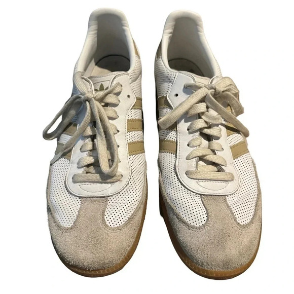 Preloved Mens Samba OG in Beige. 11.5 US. 11 UK. 46 FR. - Picture 1 of 6